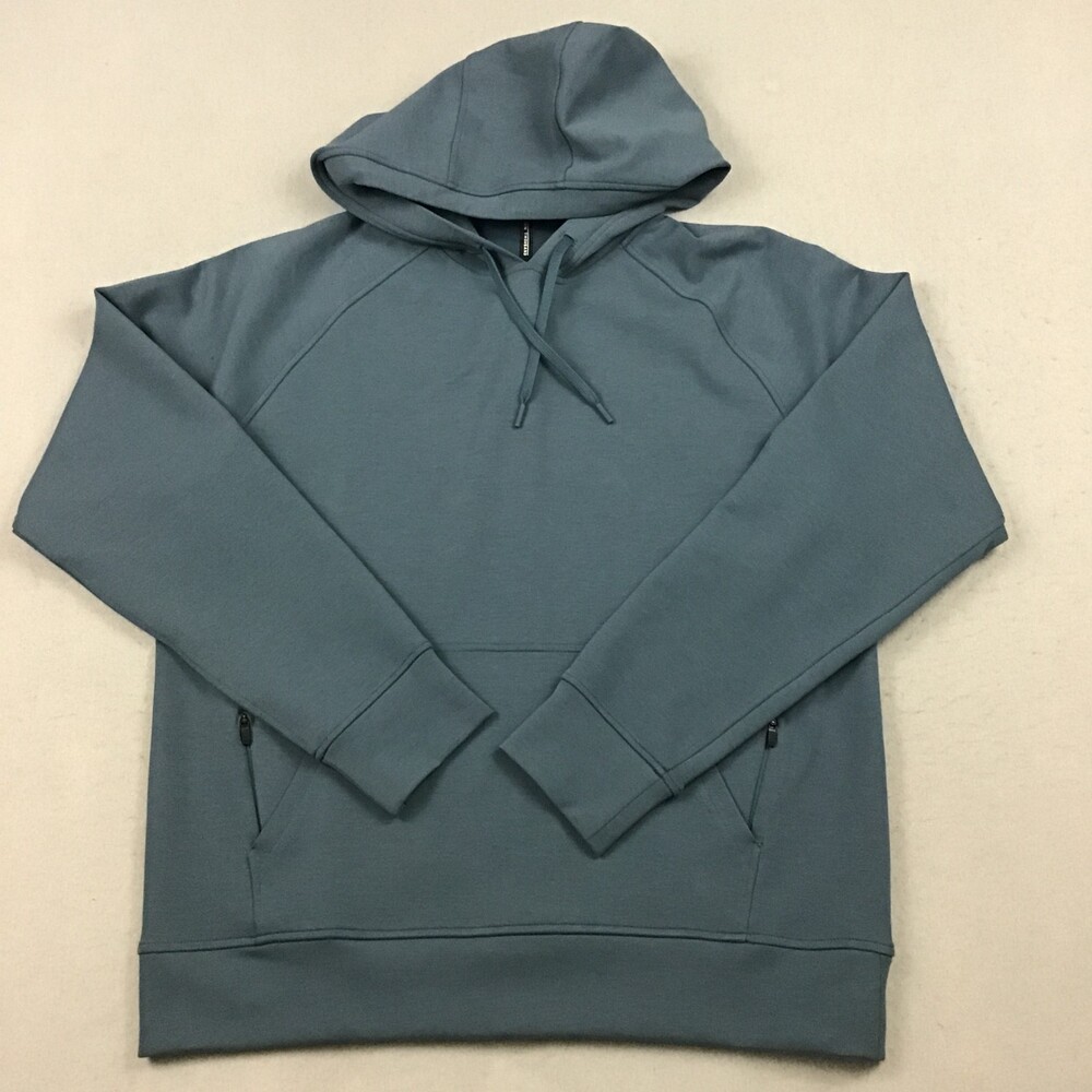 Ten Thousand Sweatshirt Men L Admiral Blue Midweight Tech Hoodie Performance